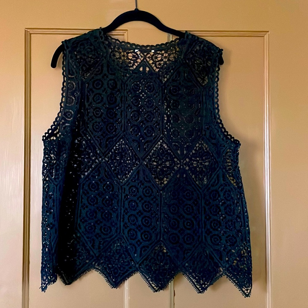 Anthropologie Deletta lace top